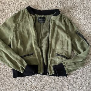 Sanctuary Green bomber jacket - small